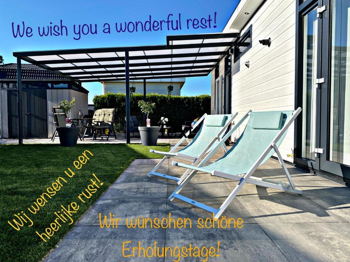Ferienhaus Luxchalet #Vaju Lathum# Am See, Strand, Pool, Nationalpark Exterior foto